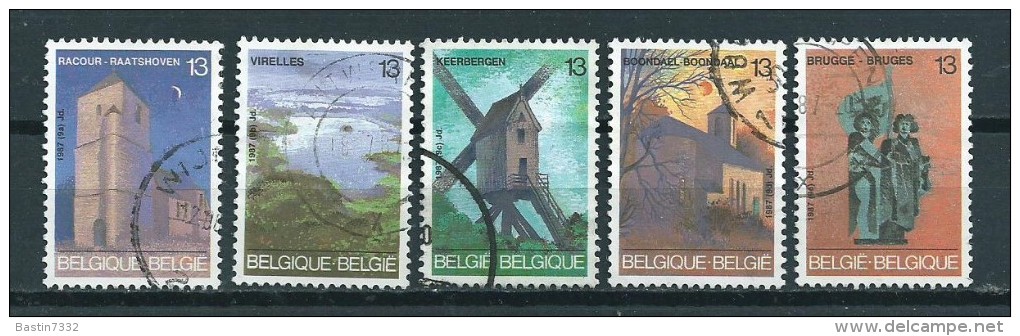 1987 Belgium Complete Set Tourism Used/gebruikt/oblitere - Gebruikt