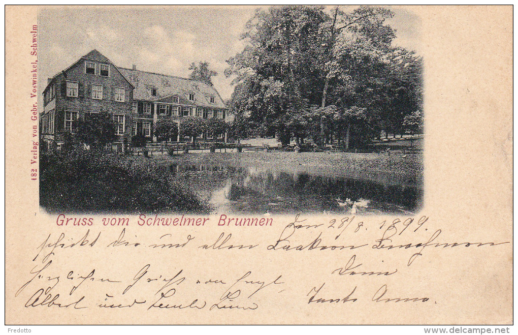 Gruss Vom Schwelmer Brunnen.1899 - Schwelm