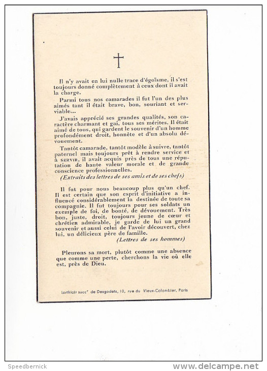 25549 Image Pieuse Avis Mortuaire - Charles CAUCHEMEZ 1951 Paris -France ! - Images Religieuses