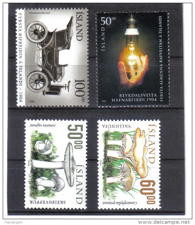 UPU1072  ISLAND  2004  Michl  1070/73  ZÄHNUNG Siehe ABBILDUNG - Unused Stamps