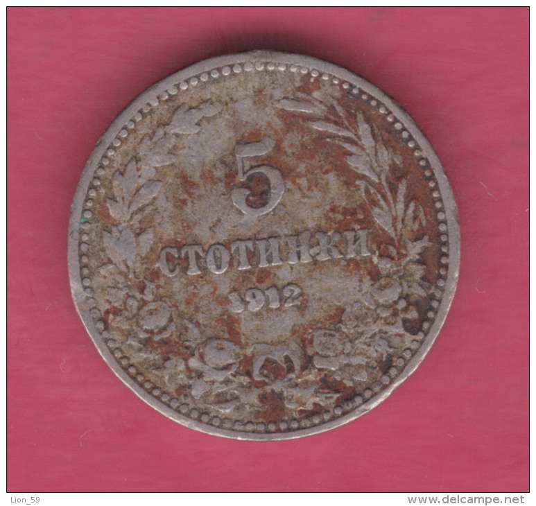 F5204 / - 5 Stotinki - 1912 - Bulgaria Bulgarie Bulgarien Bulgarije - Coins Monnaies Munzen - Bulgaria