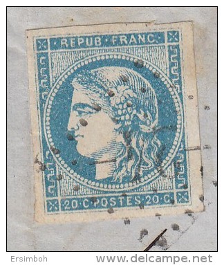 LAC N45R3 Aiguillon-Bayonne - 1870 Bordeaux Printing