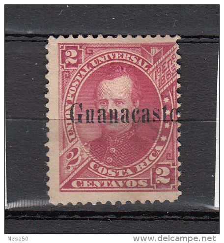 Costa Rica 1885 Mi Nr 2 Met Opdruk Guanacast'; - Costa Rica