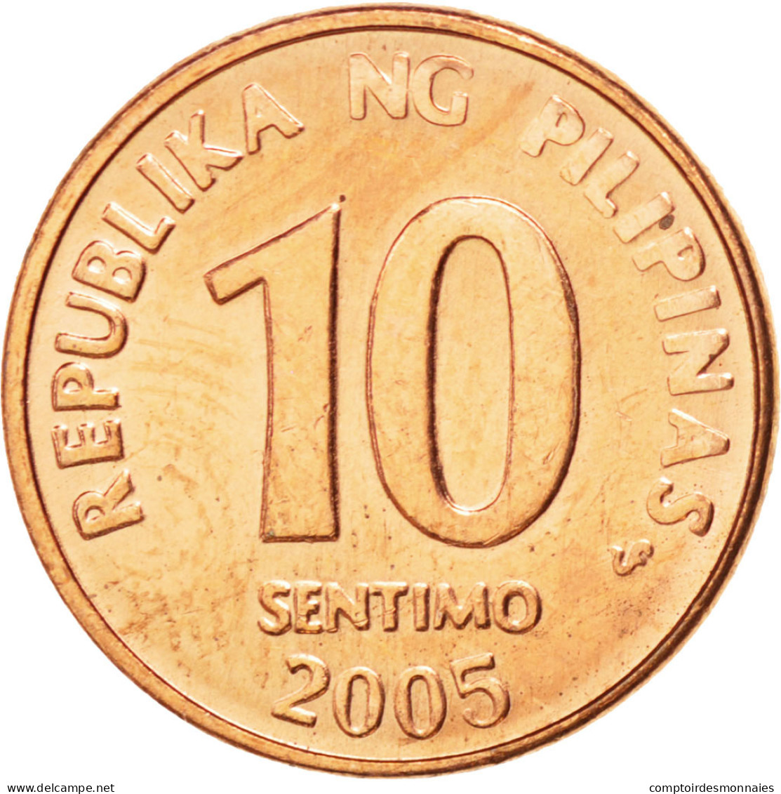 Monnaie, Philippines, 10 Sentimos, 2005, SPL, Copper Plated Steel, KM:270.1 - Filippijnen