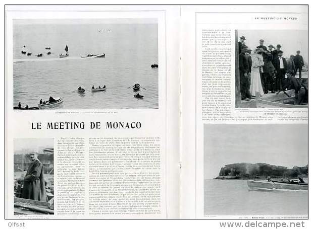 Journal Luxe Les Sports Modernes 1907 Job Equitation Sem Tennis Ritchie Doherty Meeting Monaco Chiens Police Escrime - Altri & Non Classificati