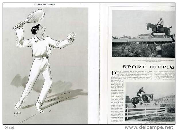 Journal Luxe Les Sports Modernes 1907 Job Equitation Sem Tennis Ritchie Doherty Meeting Monaco Chiens Police Escrime - Altri & Non Classificati