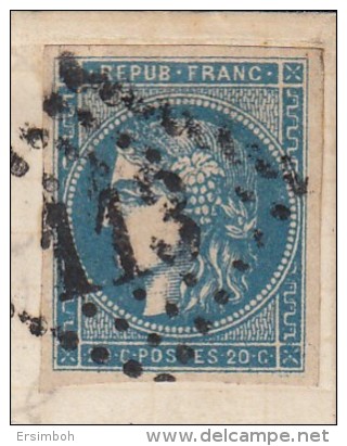 LAC N45R1 Annonay-Marseille - 1870 Bordeaux Printing