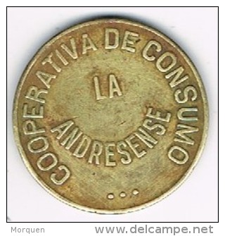 Moneda Cooperativa De Consumo Andresense. SAN ANDRES (Barcelona) 1928, 10 Cts - Profesionales/De Sociedad