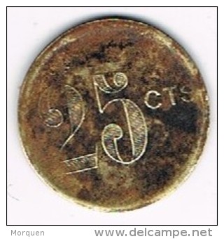 Moneda Cooperativa Barcelonesa, BARCELONA, 25 Cts - Firma's