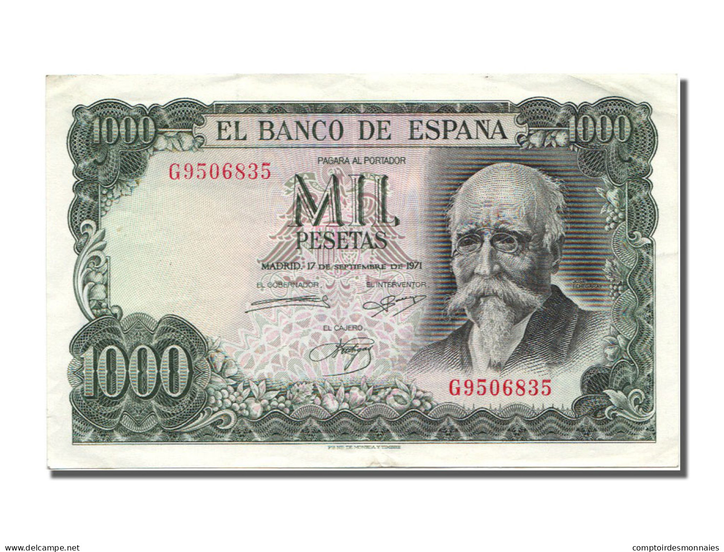 Billet, Espagne, 1000 Pesetas, 1971, 1971-09-17, SUP - 1000 Pesetas