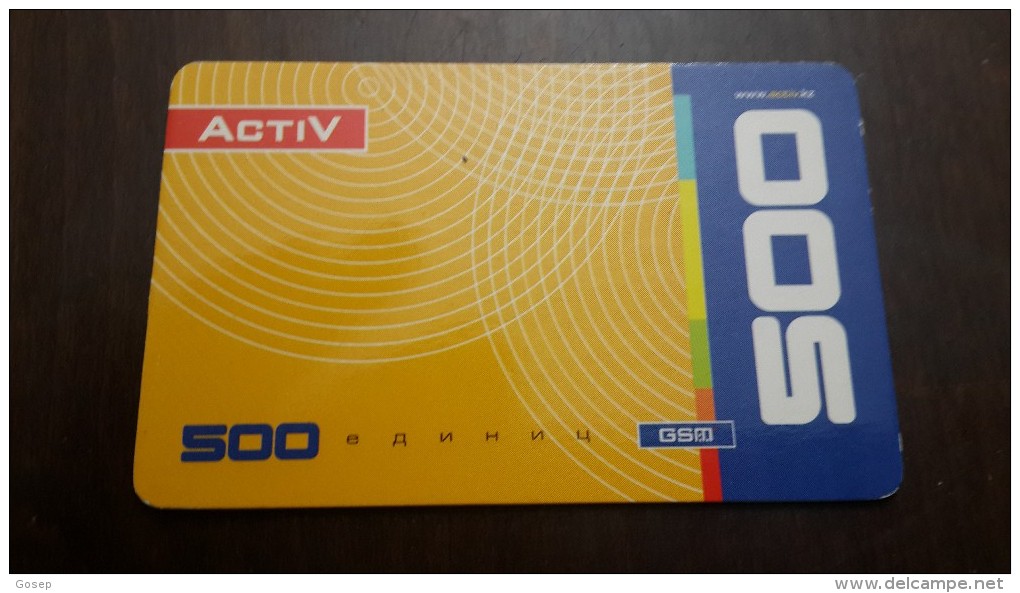 Kazakhstan-activ Prepiad Card 500units-used Card+1card Prepiad Free - Kasachstan