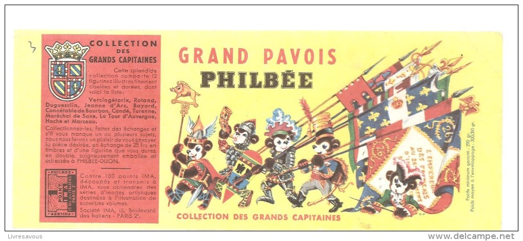 Buvard PHILBEE GRAND PAVOIS COLLECTION LES GRANDS CAPITAINES - Honigkuchen-Lebkuchen