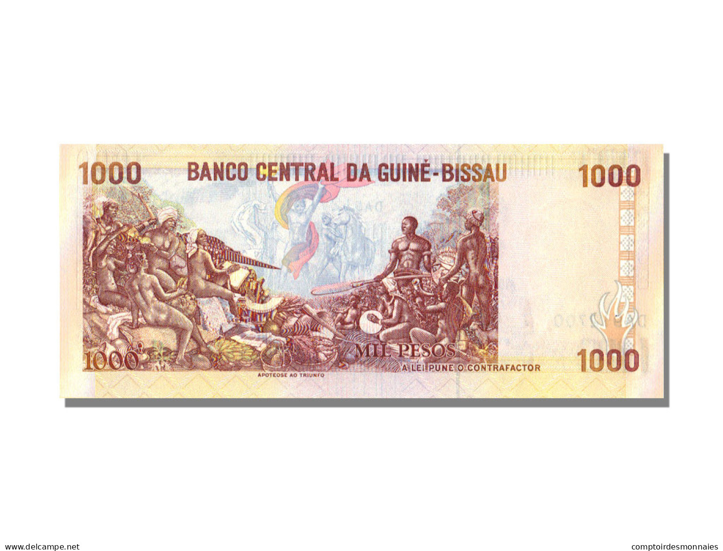 Billet, Guinea-Bissau, 1000 Pesos, 1990, 1990-03-01, NEUF - Guinea–Bissau