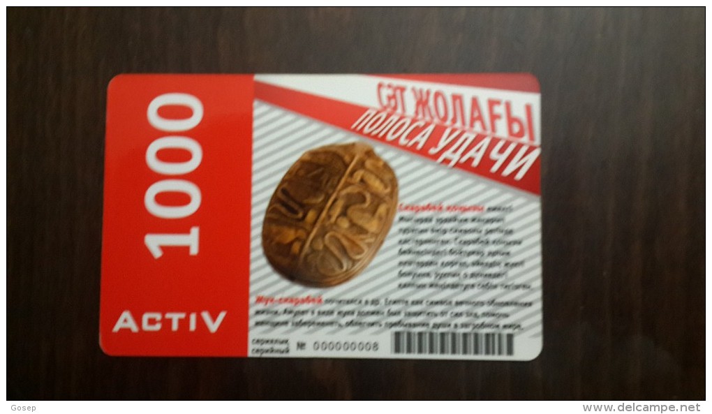 Kazakhstan-activ Prepiad Card-(1000units)-used Card+1card Prepiad Free - Kazakhstan