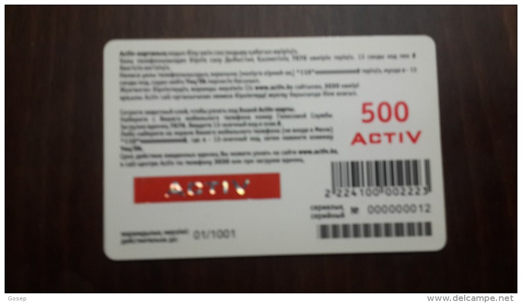 Kazakhstan-activ Prepiad Card-(500-mint)-+card Prepiad Free - Kazakistan