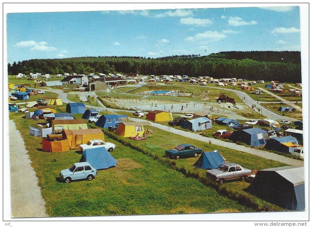 CP BERTRIX, CAMPING, AUTOS VOITURES ANCIENNES, PROVINCE DE LUXEMBOURG, BELGIQUE - Bertrix