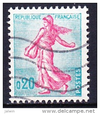 FRANCE 1960 YT N° 1233a Obl. TYPE II - 1903-60 Semeuse A Righe