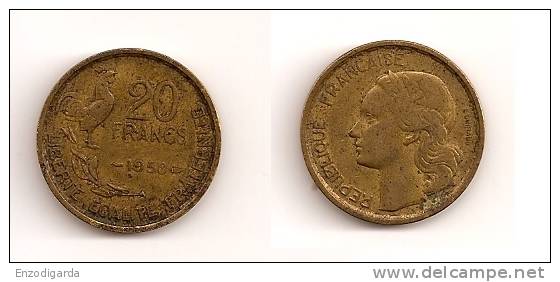 20 Francs - G.Guiraud, 4 Faucilles - Bronze-Aluminium - ETAT TB - 1950 - G 865 - F 402-3 - 20 Francs