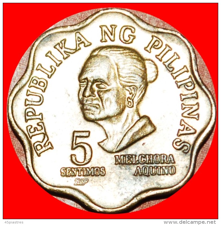 &#9733;8 NOTCHES: PHILIPPINES &#9733; 5 CENTIMO 1980BSP! LOW START&#9733; NO RESERVE! Melchora Aquino (1812-1919). - Philippines
