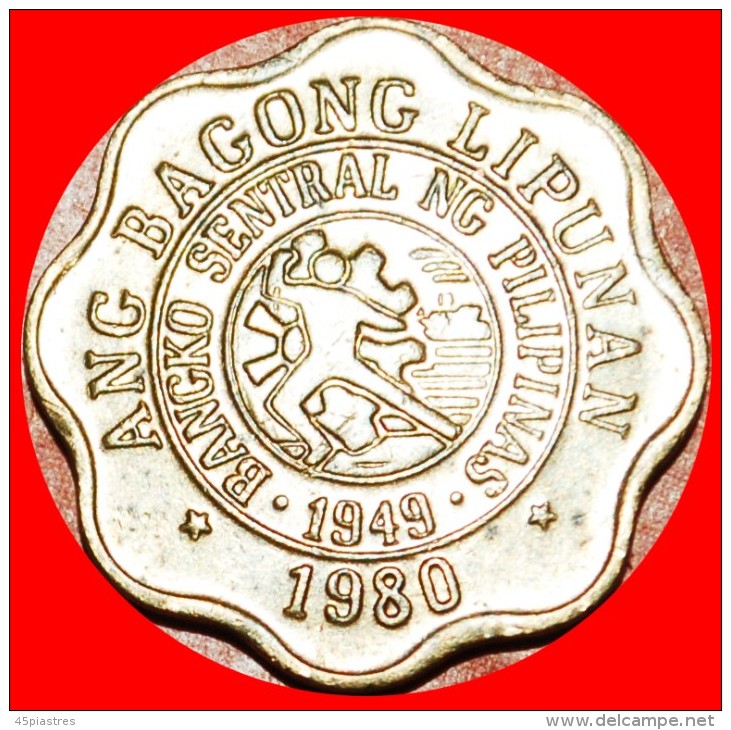 &#9733;8 NOTCHES: PHILIPPINES &#9733; 5 CENTIMO 1980BSP! LOW START&#9733; NO RESERVE! Melchora Aquino (1812-1919). - Philippinen