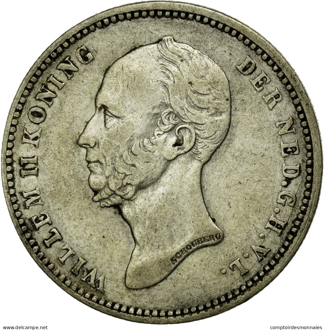 Monnaie, Pays-Bas, William II, 25 Cents, 1849, TTB, Argent, KM:76 - 1840-1849 : Willem II