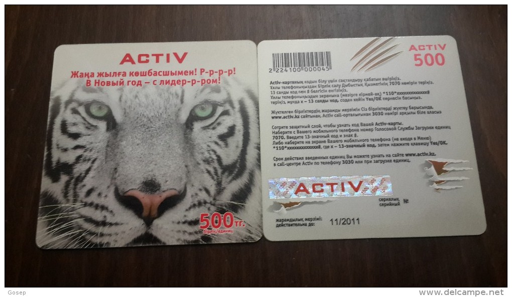 Kazakhstan-activ Prepiad Card-(500)-mint Card+1card Prepiad Free - Kasachstan