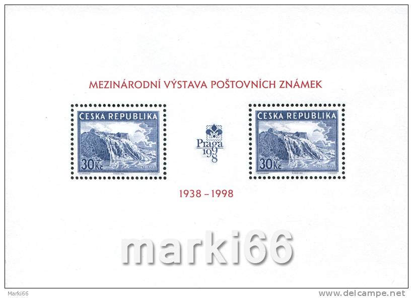 Czech Republic - 1998 - Praha1998 Stamp Exhibition - Vyshegrad - Mint Souvenir Sheet - Unused Stamps