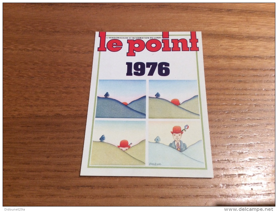 Calendrier 1976 "LE POINT (journal)" (6,8x9,2cm) - Klein Formaat: 1971-80