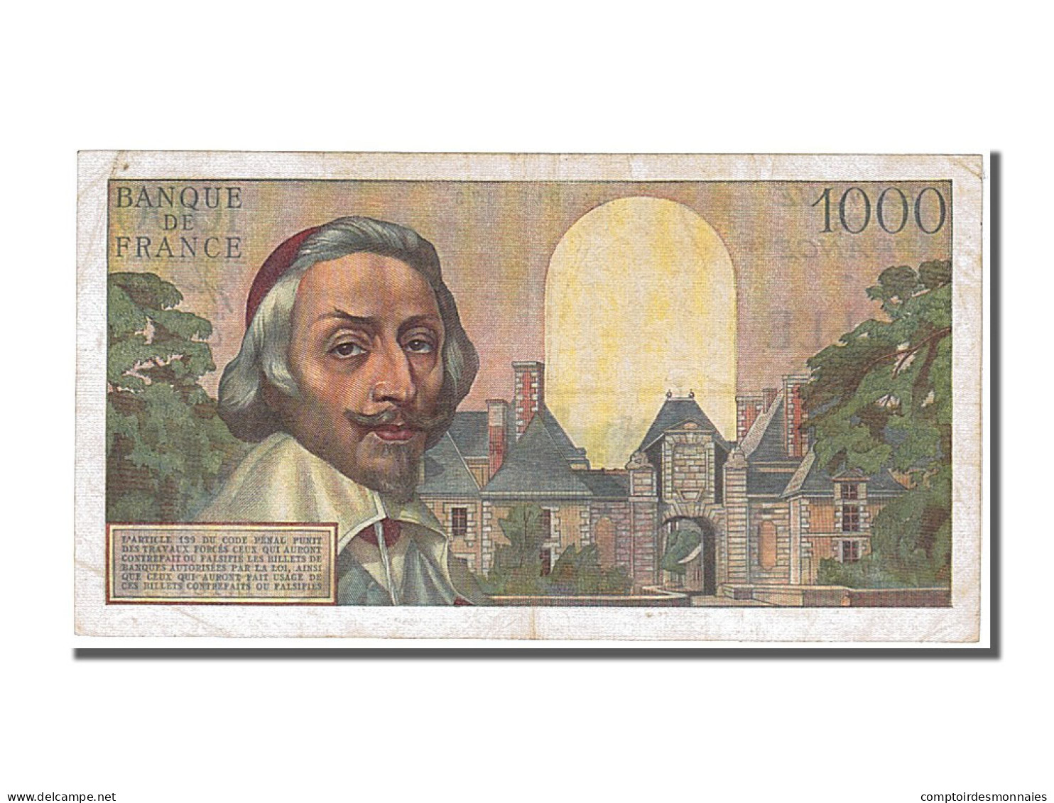 Billet, France, 1000 Francs, 1 000 F 1953-1957 ''Richelieu'', 1955, 1955-06-02 - 1 000 F 1953-1957 ''Richelieu''