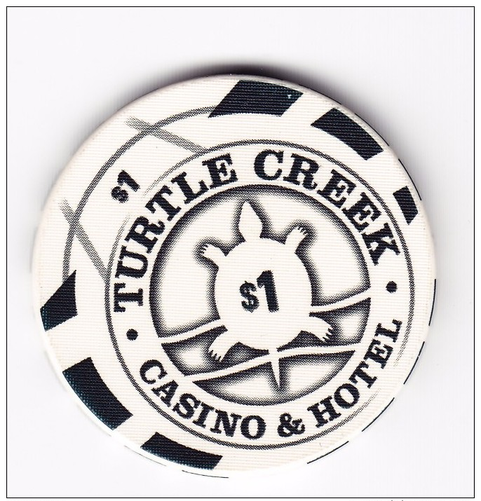 Turtle Creek Casino & Hotel Michigan $1 Gaming Chip - Casino