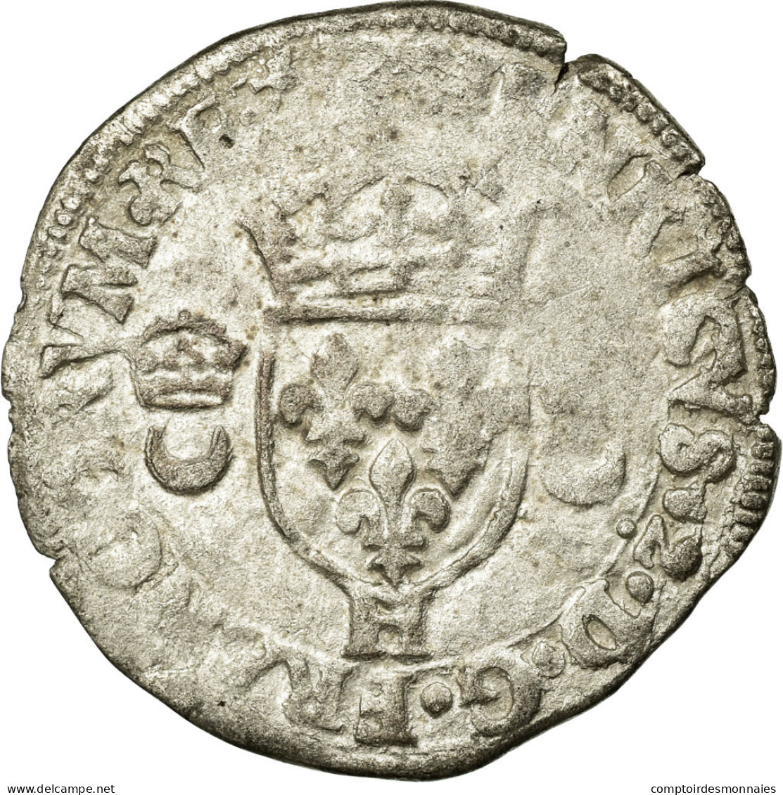 Monnaie, France, Douzain, 1550, La Rochelle, TTB, Billon, Duplessy:997 - 1547-1559 Heinrich II.