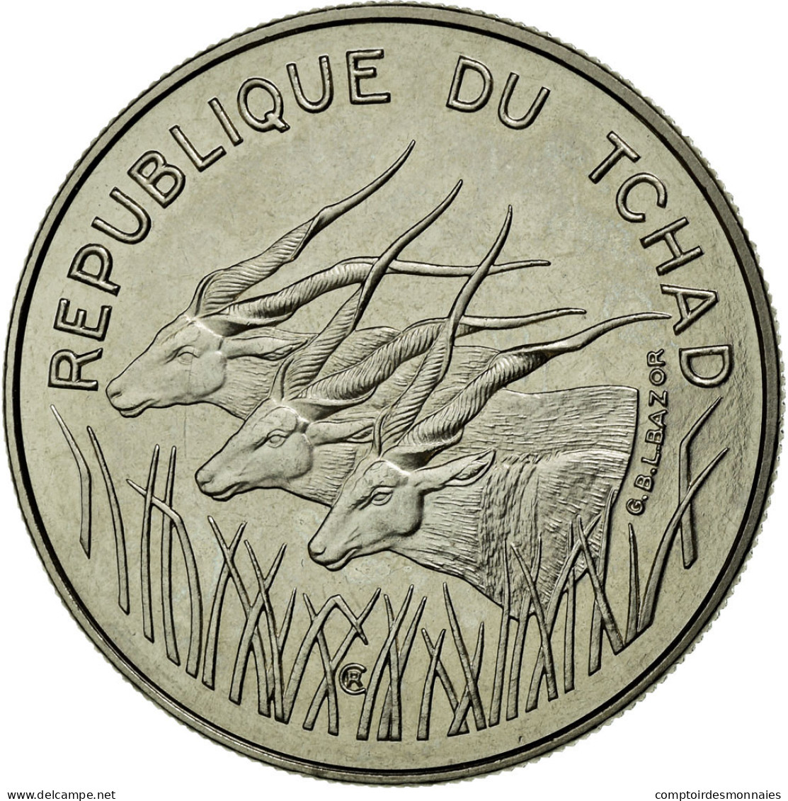 Monnaie, Chad, 100 Francs, 1971, Paris, FDC, Nickel, KM:E3 - Tsjaad