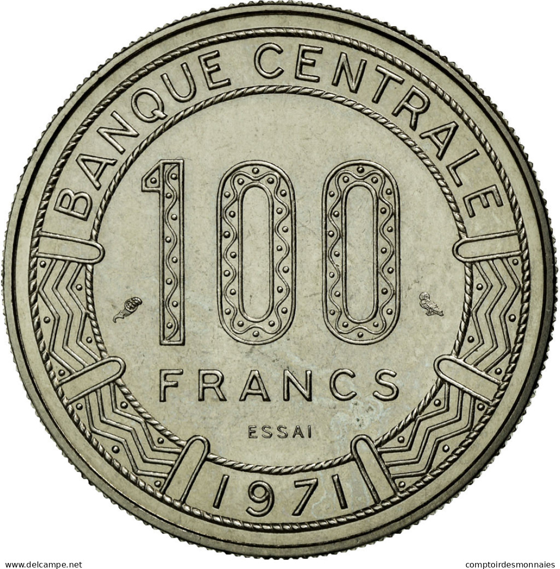 Monnaie, Chad, 100 Francs, 1971, Paris, FDC, Nickel, KM:E3 - Tschad