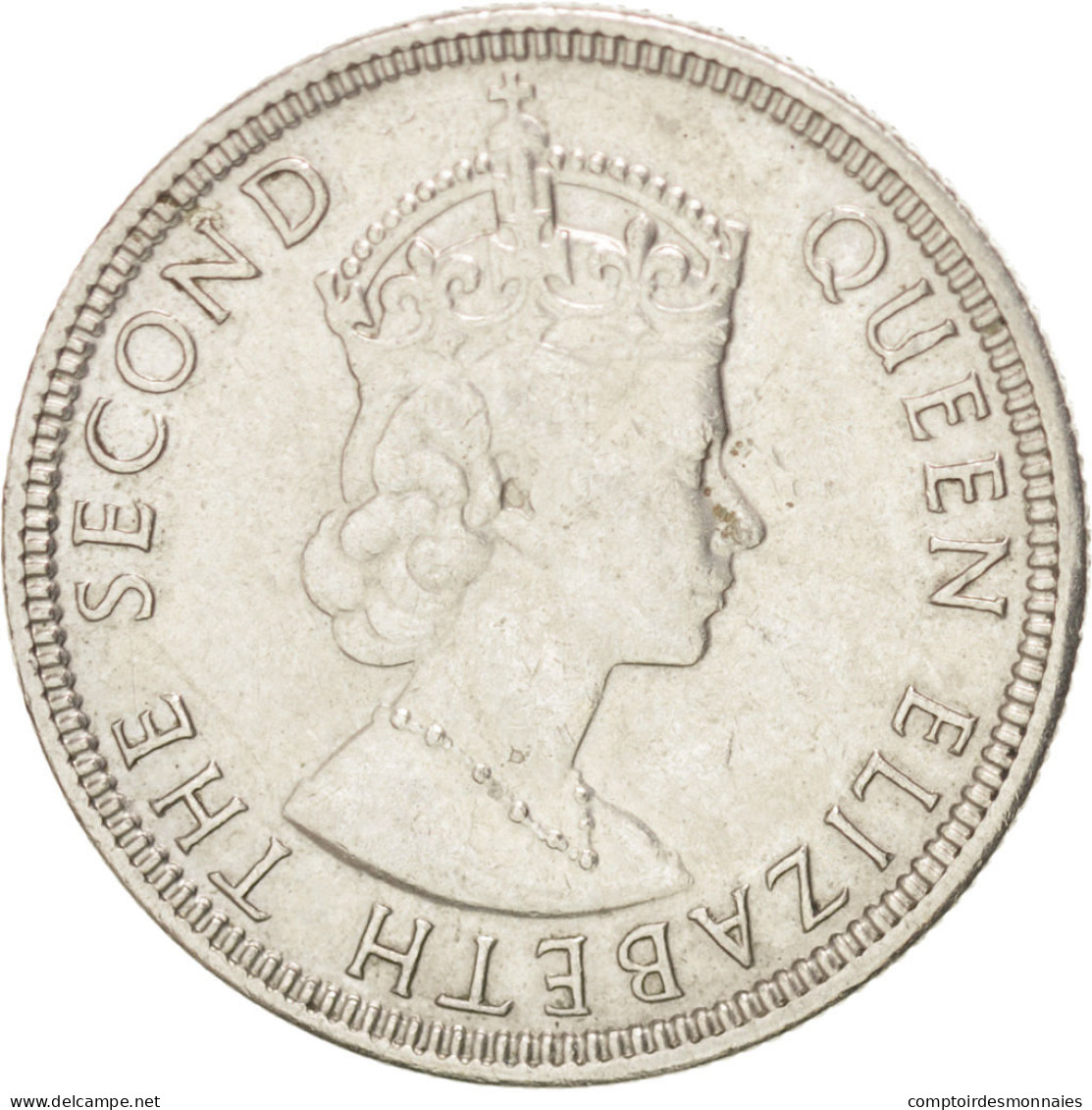 Monnaie, Mauritius, Elizabeth II, 1/4 Rupee, 1975, SUP, Copper-nickel, KM:36 - Maurice