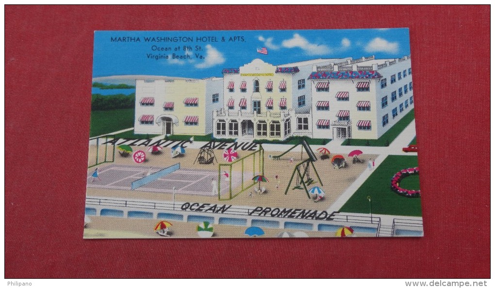 Martha Washington Hotel & Apts   Virginia> Virginia Beach  ===== -- Ref  98 - Virginia Beach
