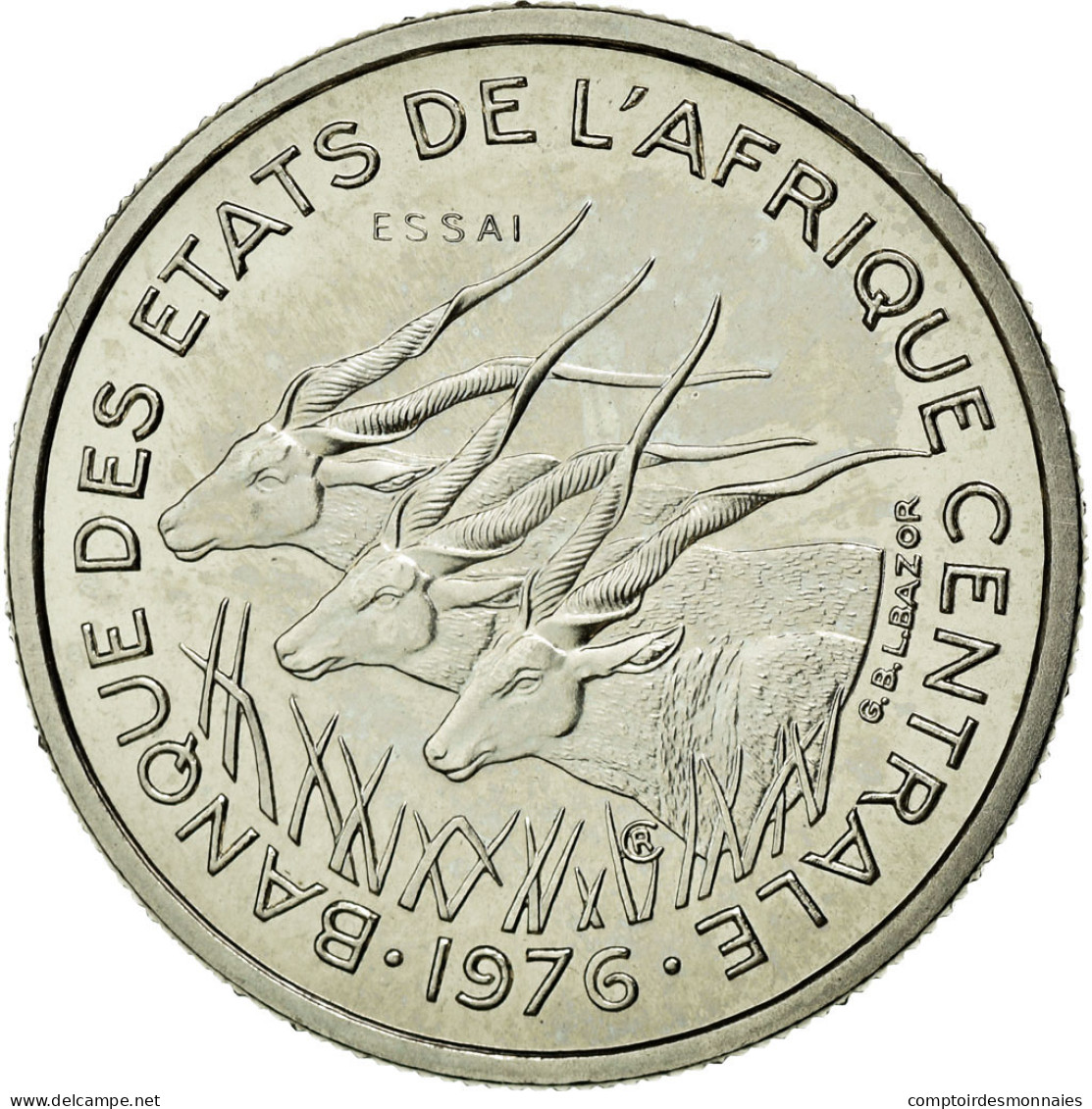 Monnaie, West African States, Franc, 1976, FDC, Steel, KM:8 - Gabon