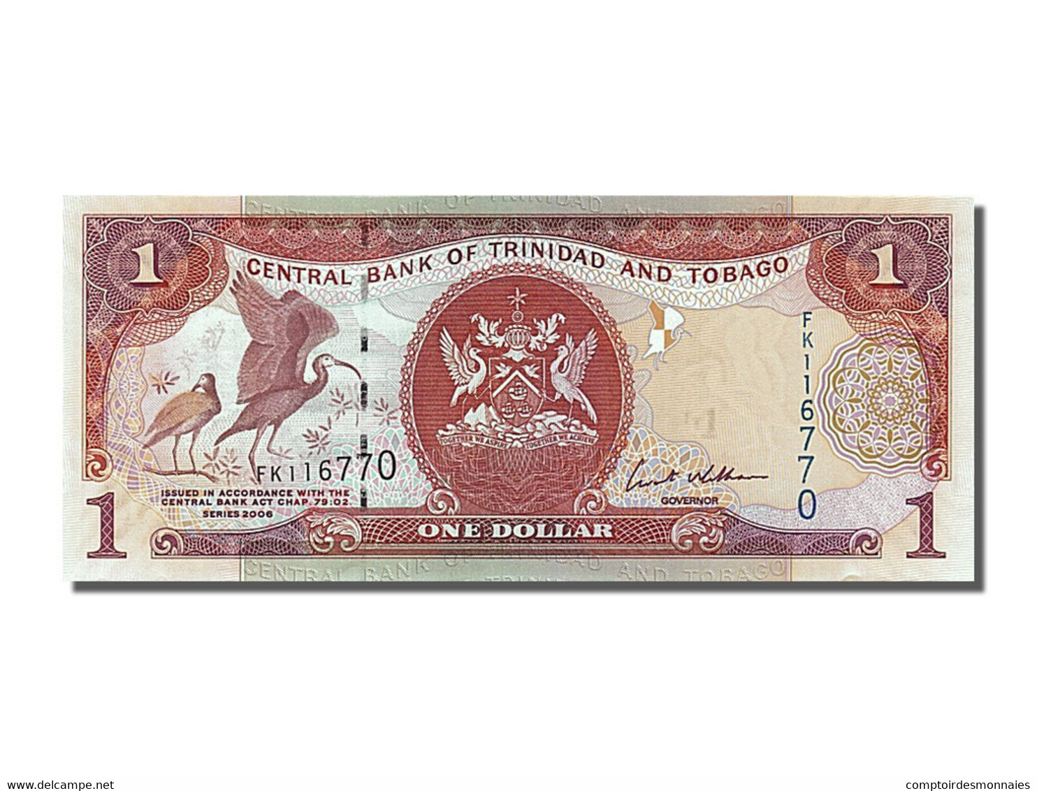 Billet, Trinidad And Tobago, 1 Dollar, 2006, NEUF - Trinidad & Tobago