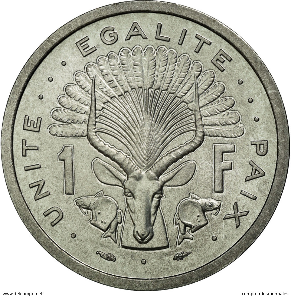 Monnaie, Djibouti, Franc, 1977, FDC, Aluminium, KM:E1 - Dschibuti