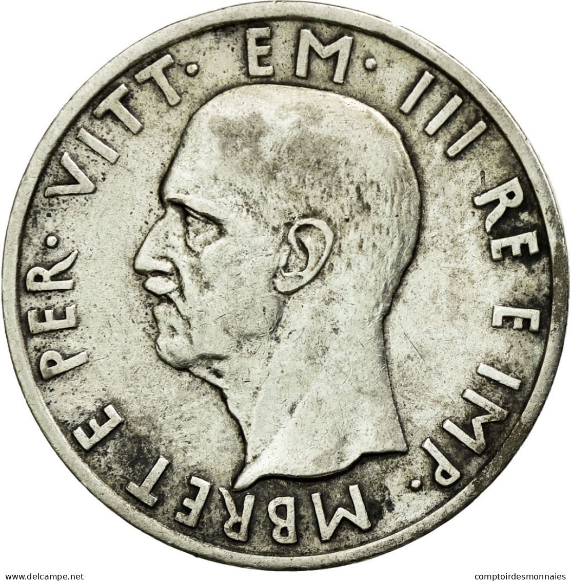 Monnaie, Albania, Vittorio Emanuele III, 5 Lek, 1939, Rome, TTB+, Argent, KM:33 - Albanie