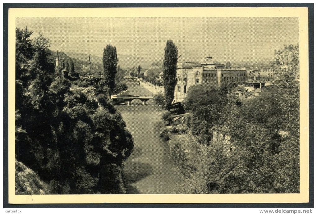 Sarajevo _ 3, Teilansicht, Panorama, Partie, 1941 - Bosnien-Herzegowina