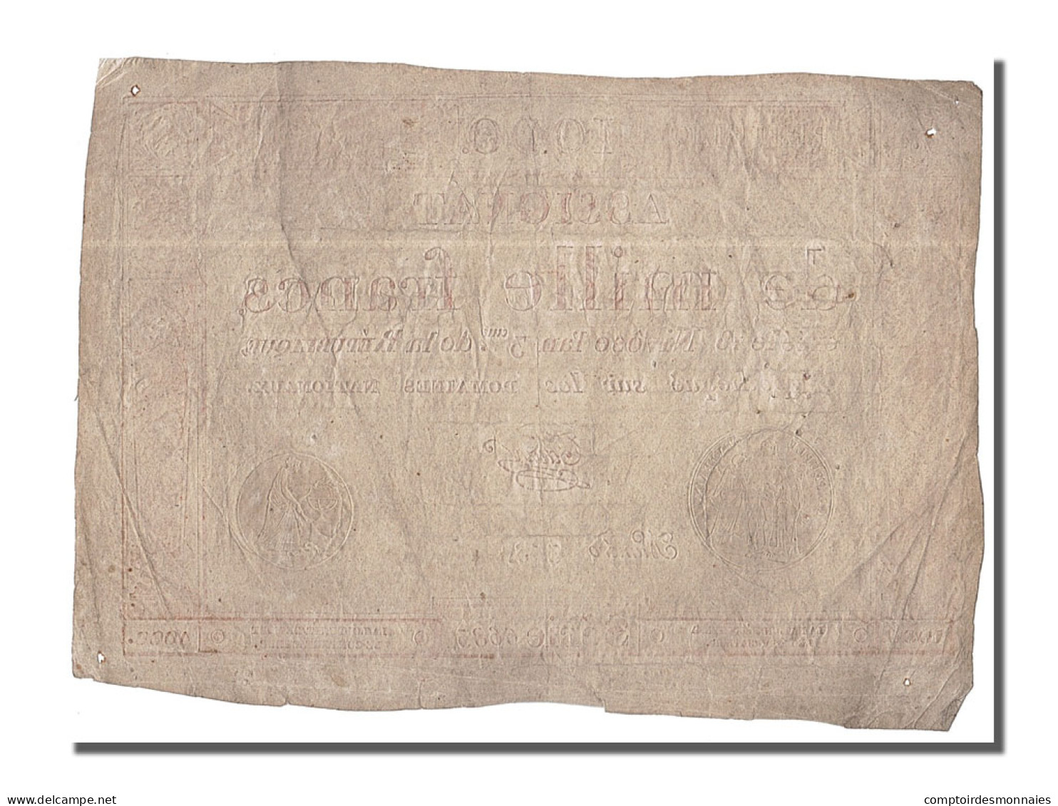 Billet, France, 1000 Francs, 1795, Taizy, TTB, KM:A80, Lafaurie:175 - Assignats