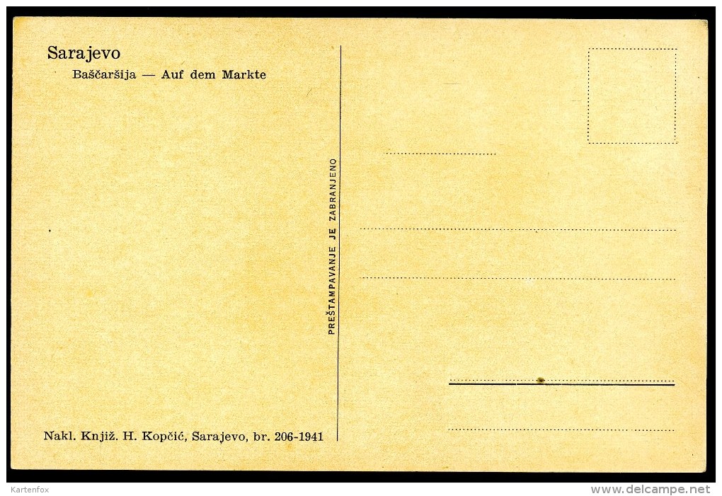 Sarajevo _ 4, Auf Dem Markte, Bascarsija, 191 - Bosnia Erzegovina