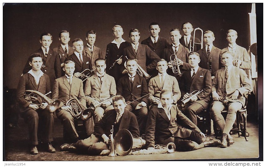 ORCHESTRE ALLEMAND CARTE PHOTO JAGER WURZBURG DOMERCHULSTRA 5 - Autres & Non Classés