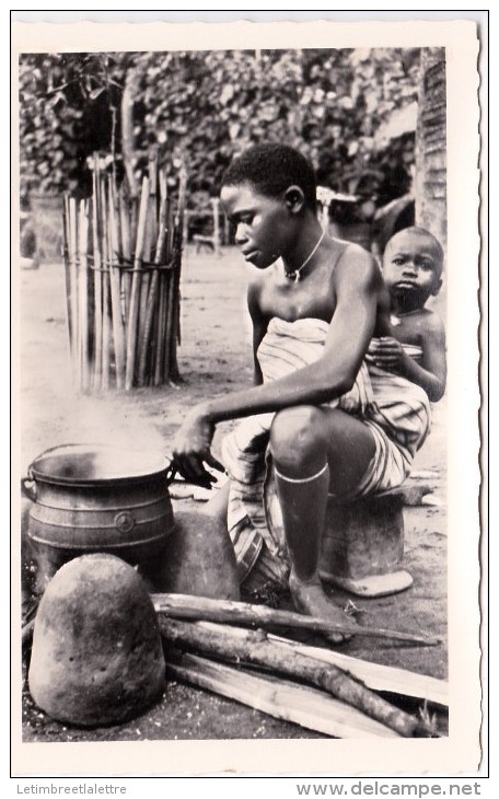 ⭐ Cote D'Ivoire - Carte Photo - CP - Jeune Cuisinière - Collection G.Labitte ⭐ - Côte-d'Ivoire