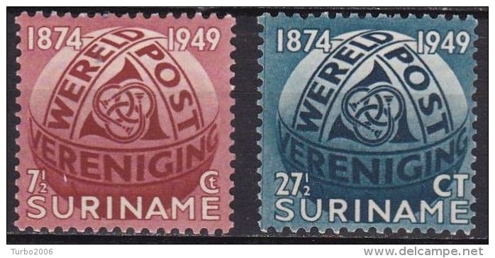 Suriname 1949 Wereldpostvereniging UPU Ongestempelde Serie NVPH 278 / 279 - Suriname ... - 1975