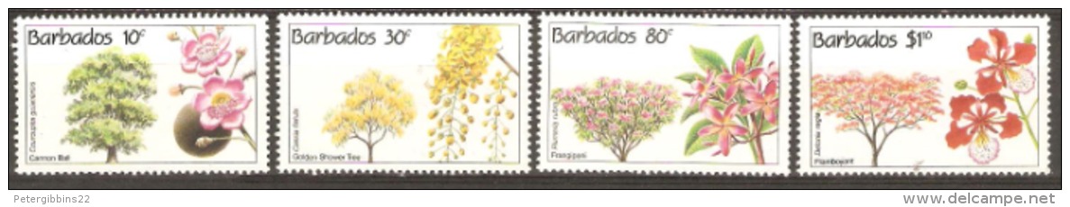 Barbados 1992 SG 975-8  Unmounted Mint. - Barbados (1966-...)