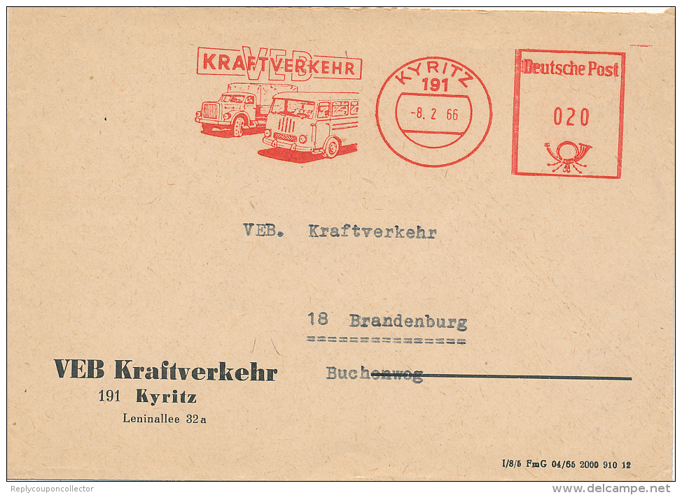 KYRITZ - 1966 , VEB Kraftverkehr - Autos