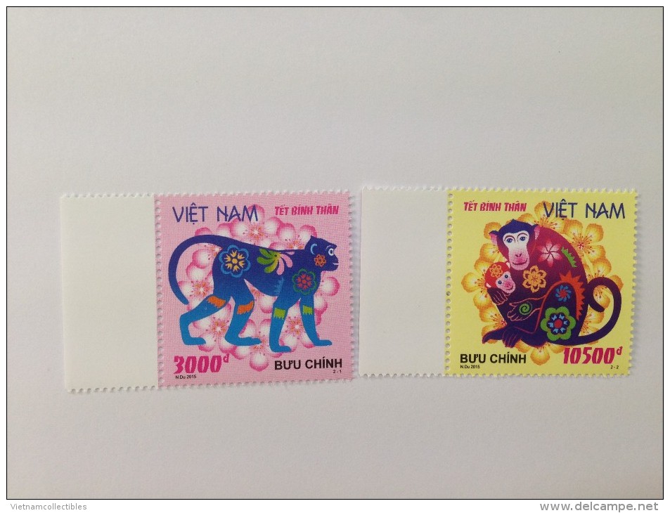 Vietnam Viet Nam MNH Perf Stamps 2015 : Greeting New Year Of Monkey 2016 (Ms1061) - Viêt-Nam