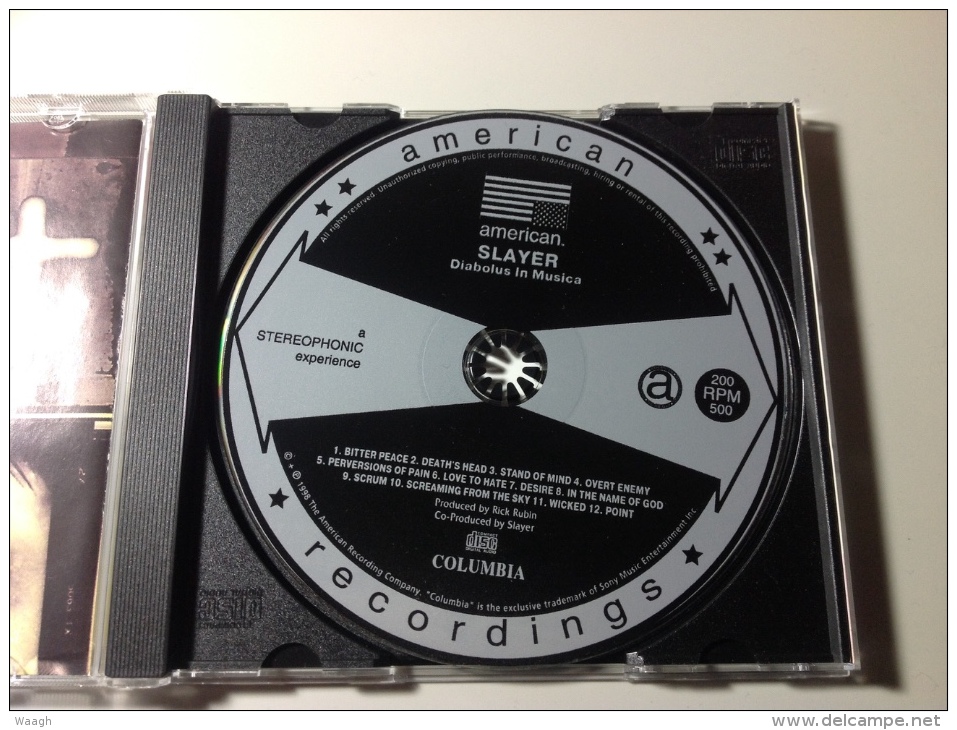 SLAYER Diabolus In Musica CD RUSSIAN Press - Hard Rock & Metal