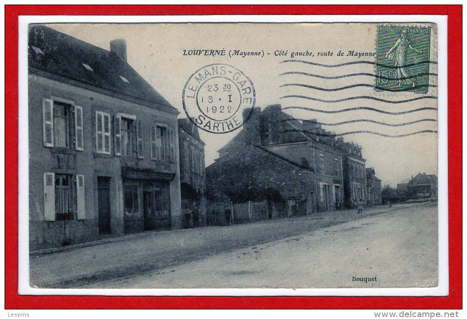 53 - LOUVERNE -- Côté Gauche , Route De Mayenne - Louverne